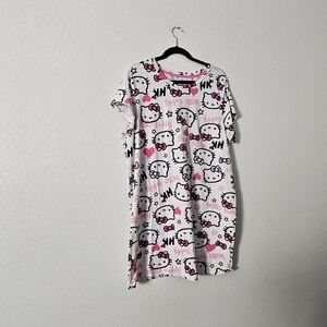 Hello Kitty Pink and White Sleep  Dress Sz 1X